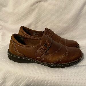 Nature Walk Shoes Women’s Size 8.5Wide Brown Slip‎ On Has Scuff Marks Leather